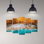 Wallity Pintura decorativa de MDF 5DMDF-45 Multicolor